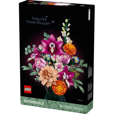 LEGO Botanicals 10342 Kaunis vaaleanpunainen kukkakimppu