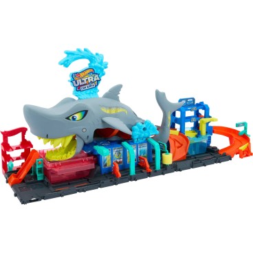 Hot Wheels Ultra Shark Car Wash autopesula