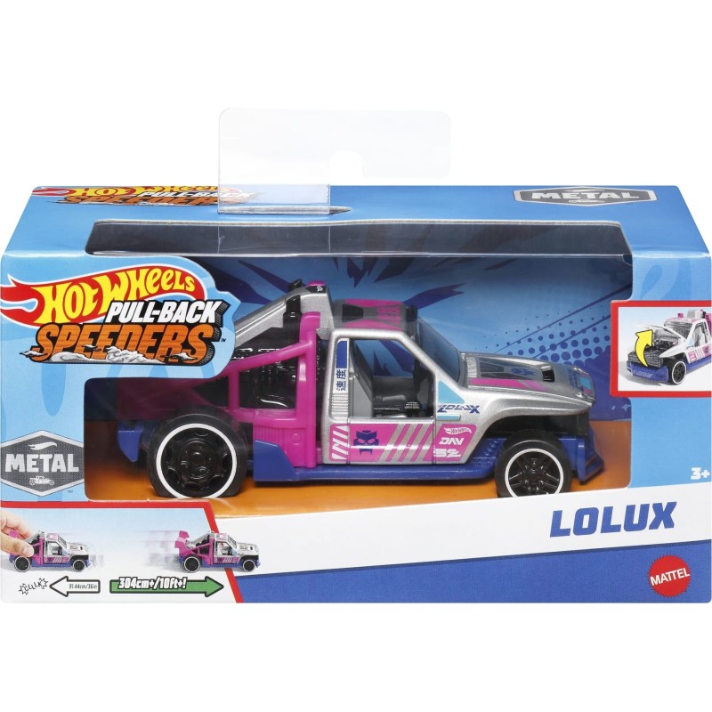 Hot Wheels Pull Back Speeder vetomoottoriauto
