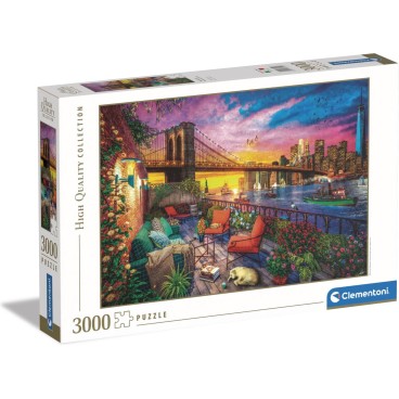 Clementoni Manhattan Balcony Sunset 3000p palapeli
