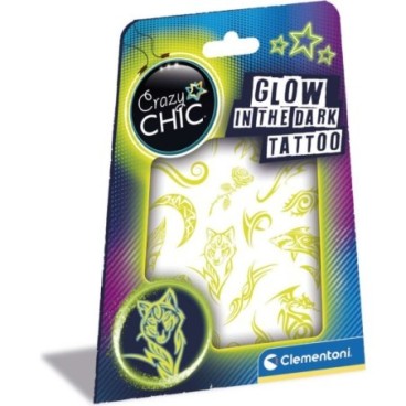 Clementoni Crazy Chic Glow In The Dark tatuointi