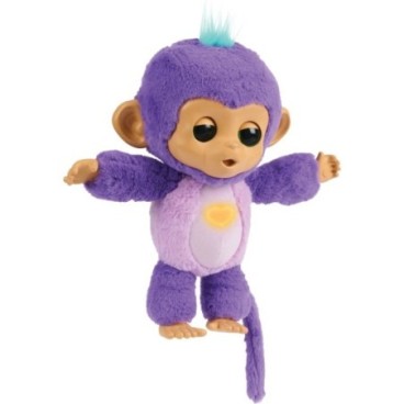 Fingerlings Care 'n Cuddles Monkey violetti halattava interaktiivinen apina