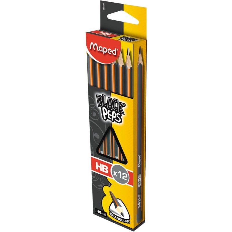 Maped Black Peps HB 12kpl lyijykynä