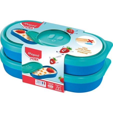 Maped Kids Concept 2 kpl sininen välipalarasia