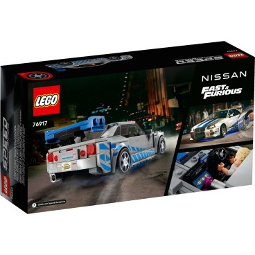LEGO Speed Champions 76917 2 Fast 2 Furious Nissan Skyline GT-R (R34)