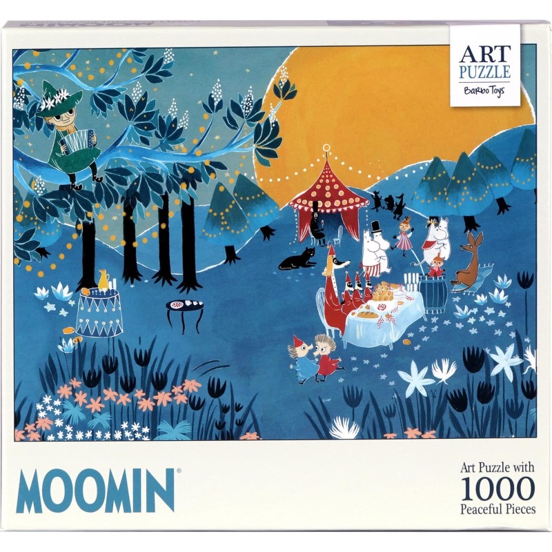 Muumi sininen 1000p taidepalapeli