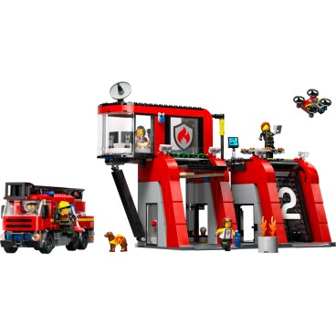LEGO City Fire 60414 Paloasema ja paloauto