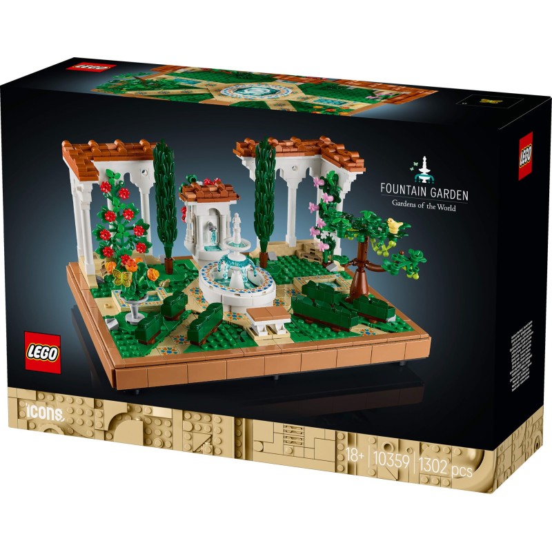 LEGO Icons 10359 Puutarha ja suihkulähde