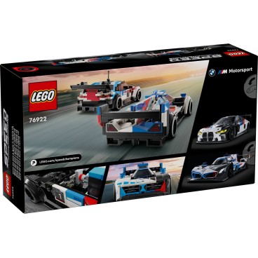 LEGO Speed Champions 76922 BMW M4 GT3‑ ja BMW M Hybrid V8 ‑kilpa-autot