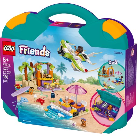 LEGO Friends 42672 Loma‑ ja rantarakennelmat matkalaukussa