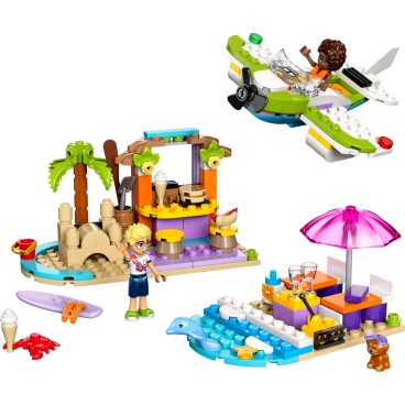 LEGO Friends 42672 Loma‑ ja rantarakennelmat matkalaukussa