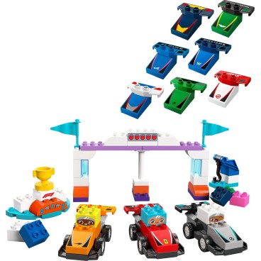 LEGO DUPLO Town 10445 F1®-tiimin kilpa-autot ja kuljettajat