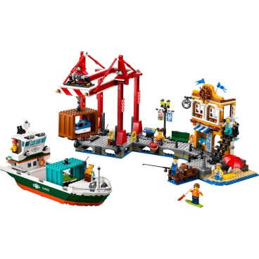 LEGO My City 60422 Merisatama ja rahtilaiva