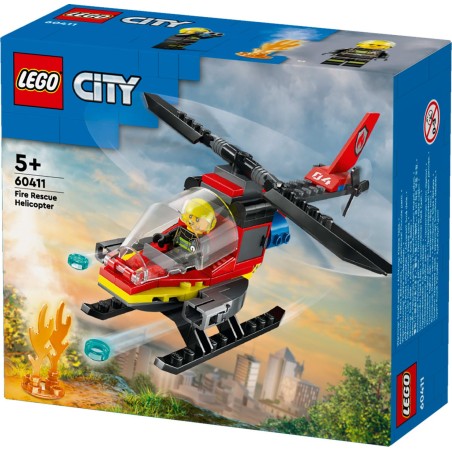 LEGO City Fire 60411 Palokunnan pelastushelikopteri