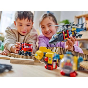 LEGO City Great Vehicles 60462 Helikopteri, paloauto ja sukellusvene yhdessä