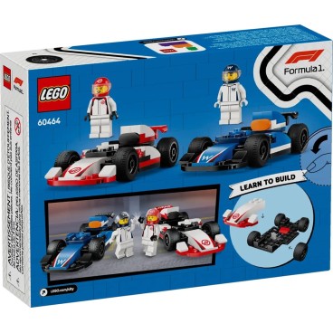 LEGO City Formula 1 60464 F1®-kilpa-autot Williams Racing ja Haas F1®