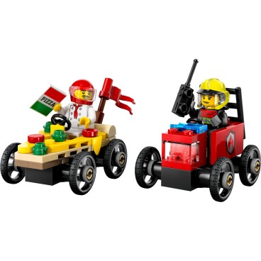 LEGO City Great Vehicles 60458 Pizza-auto vastaan paloauto – kilpa-autopakkaus