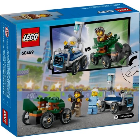LEGO City Great Vehicles 60459 Lentokone vastaan sairaalansänky – kilpa-autopakkaus