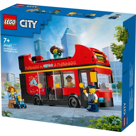 LEGO City Great Vehicles 60407 Punainen kaksikerroksinen turistibussi