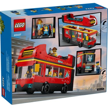 LEGO City Great Vehicles 60407 Punainen kaksikerroksinen turistibussi