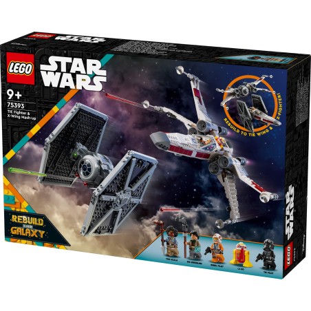 LEGO Star Wars 75393 TIE-hävittäjä ja X-Wing – yhdistelmämalli