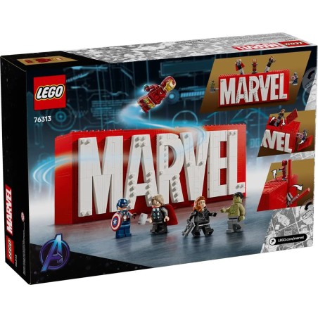 LEGO Super Heroes Marvel 76313 MARVEL-logo ja minihahmot