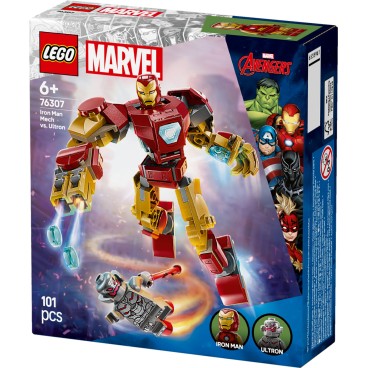 LEGO Super Heroes Marvel 76307 Iron Man ‑robotti vastaan Ultron