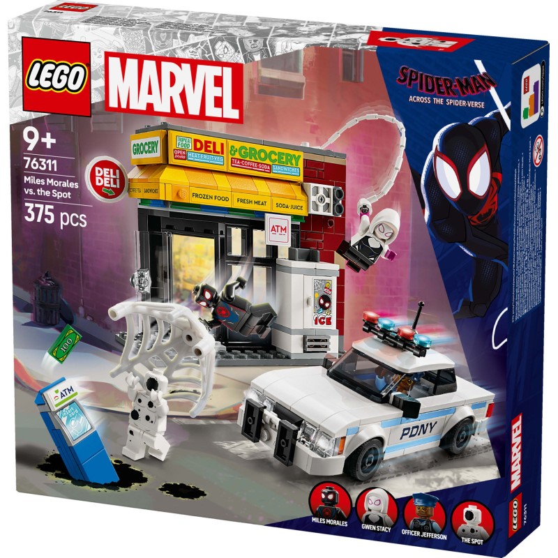 LEGO Super Heroes Marvel 76311 Hämähäkkiversum: Miles Morales vastaan Pilkku