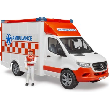 Bruder MB Sprinter ambulanssi ja kuljettaja