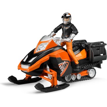 Bruder 63101 moottorikelkka ja kuski varusteineen