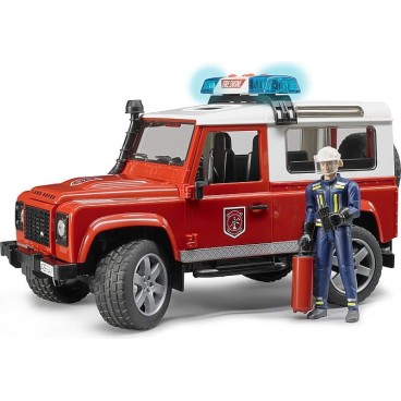 Bruder Land Rover Defender Station Wagon paloauto palomiehellä