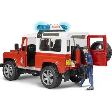 Bruder Land Rover Defender Station Wagon paloauto palomiehellä