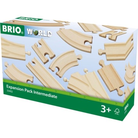 BRIO 16-osainen lisäosasarja junarataan