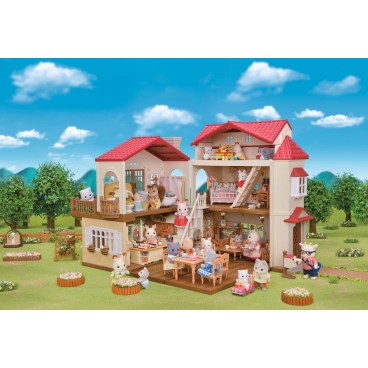 Sylvanian Families 5708 Kaupunkitalo ullakolla