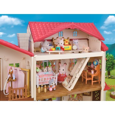 Sylvanian Families 5708 Kaupunkitalo ullakolla