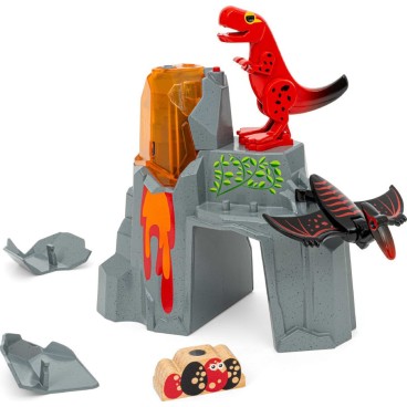BRIO Dinosaurus ja purkautuva tulivuori