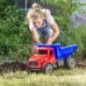 Plasto iso 60 cm kuorma-auto hiljaisilla renkailla