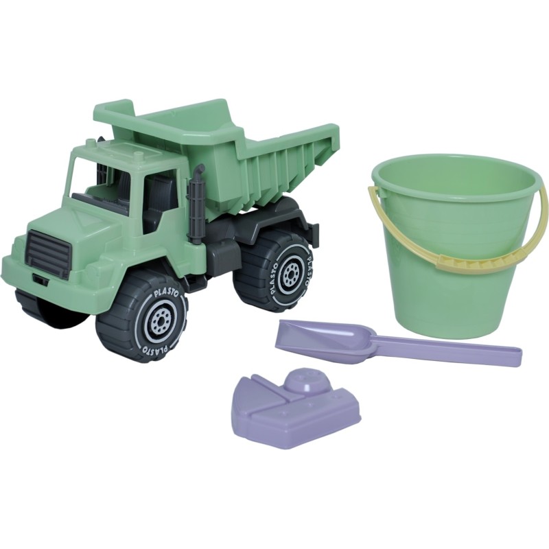 Plasto I´m green auto hiekkalelusetti
