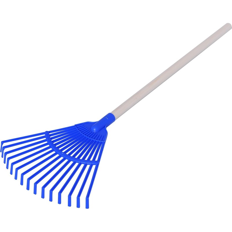 Plasto 80 cm lasten harava puuvarrella