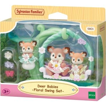 Sylvanian Families 5801 Peuravauvat kukkakeinussa