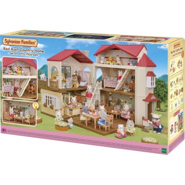 Sylvanian Families 5708 Kaupunkitalo ullakolla