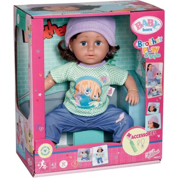 Baby Born Brother Style & Play 43 cm nukke