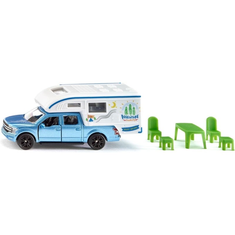 Siku Ford F150 Pick-Up Camper pikkuauto