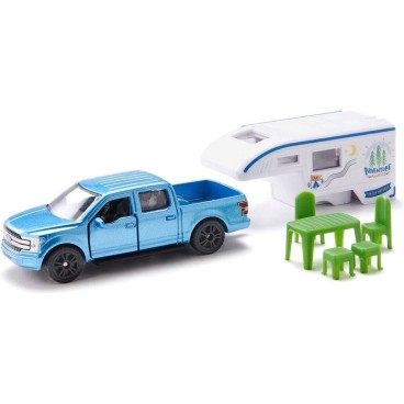 Siku Ford F150 Pick-Up Camper pikkuauto