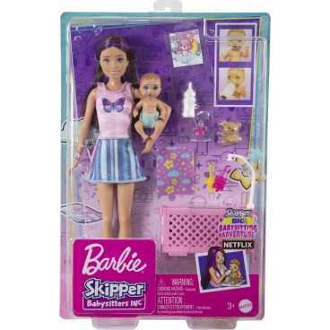 Barbie Skipper Sleepy Baby Playset nukke leikkisetti