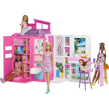 Barbie House With Doll Eco talo ja nukke