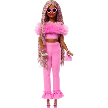 Barbie Deluxe Style Braided Hair letitetyt hiukset nukke
