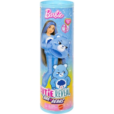 Barbie Cutie Reveal Care Bears Halinalle sininen nukke