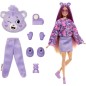 Barbie Cutie Reveal Care Bears Halinalle lila nukke