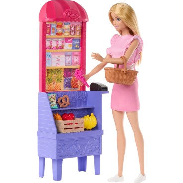 Barbie Recipe For Friendship Malibu Shopping Playset - Malibu Ruokatori leikkisetti